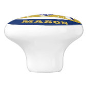 Bouton De Porte En Céramique Freemason (Côté)