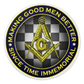 Bouton De Porte En Céramique Freemason (Devant)
