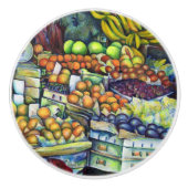 Bouton De Porte En Céramique Fruit frais avec Francis (Devant)