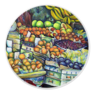 Bouton De Porte En Céramique Fruit frais avec Francis
