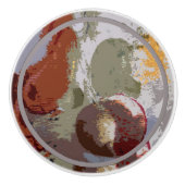 Bouton De Porte En Céramique Fruits Abstraits (Devant)