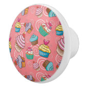 Bouton De Porte En Céramique Fun Cupcake Design Ceramic Knob (Droite)