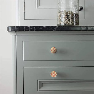 Bouton De Porte En Céramique Fun Rouge Chili Motif