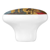 Bouton De Porte En Céramique Funky Hot Jazz (Côté)