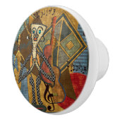 Bouton De Porte En Céramique Funky Hot Jazz (Droite)