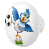 Bouton De Porte En Céramique Funny Bird Ceramic Knob (Droite)