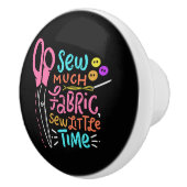 Bouton De Porte En Céramique Funny Sewing (Droite)