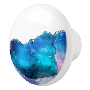 Bouton De Porte En Céramique Galaxy Agate Series