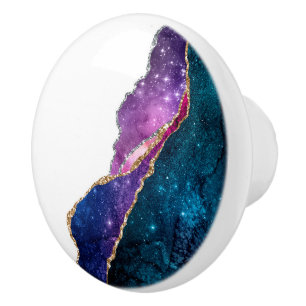 Bouton De Porte En Céramique Galaxy Agate Series Design 6