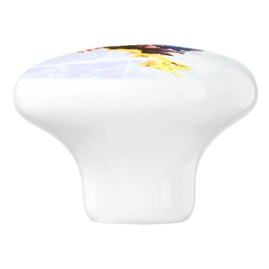 Bouton De Porte En Céramique Gallinaceous (Côté)