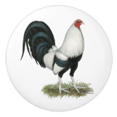 Bouton De Porte En Céramique Gamecock argenté (Devant)