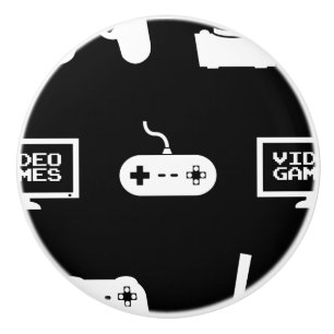 Bouton De Porte En Céramique Gamer orienté de jeu vidéo de conception de jeu de