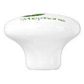 Bouton De Porte En Céramique Gecko Lizard Design Personalised (Côté)