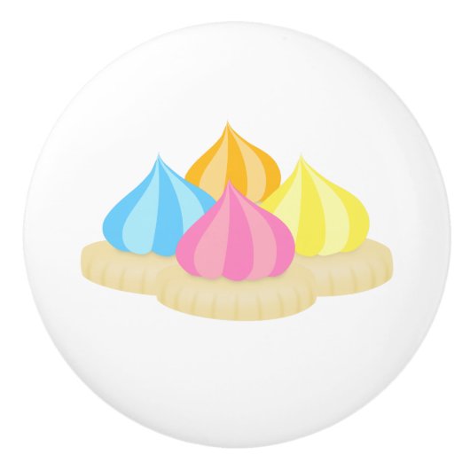 Bouton De Porte En Céramique Gems glacés (Devant)