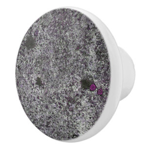 Bouton De Porte En Céramique Géologie Granit gris rose Détails