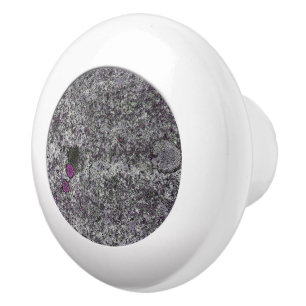 Bouton De Porte En Céramique Géologie Granit gris rose Détails