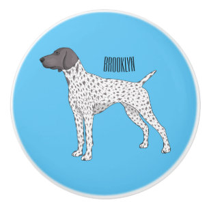 Bouton De Porte En Céramique German Shorthred Pointer dog