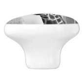 Bouton De Porte En Céramique Giraffe dans une cityscape (Côté)