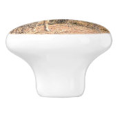 BOUTON DE PORTE EN CÉRAMIQUE GIRAFFE EN HABITAT NATUREL (BOTSWANA) (Côté)