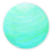 Bouton De Porte En Céramique Glace à la menthe (Devant)