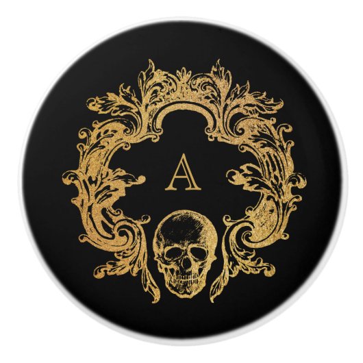 Bouton De Porte En Céramique Glam gothique | Ceramic Knob (Devant)