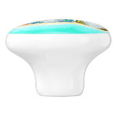 BOUTON DE PORTE EN CÉRAMIQUE GNOMES DE PLAGE (Côté)