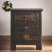 Bouton De Porte En Céramique Gold Strand Abstrait