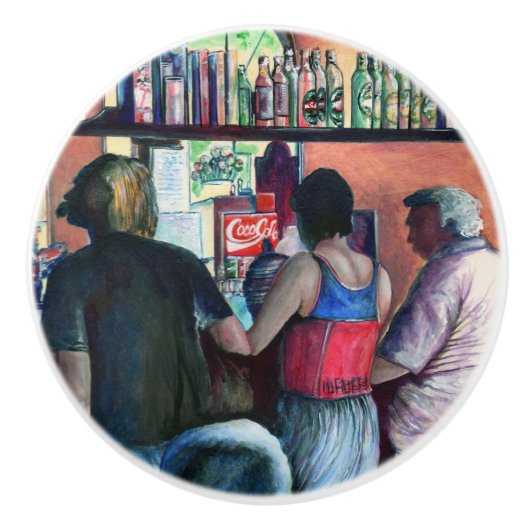 Bouton De Porte En Céramique Golf Bufe, Budapest (Devant)