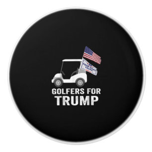Bouton De Porte En Céramique Golfers pour Trump 2020 Trump Supporters Golf