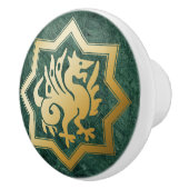 Bouton De Porte En Céramique Gothic Revival Dragon Ceramic Pull (Droite)
