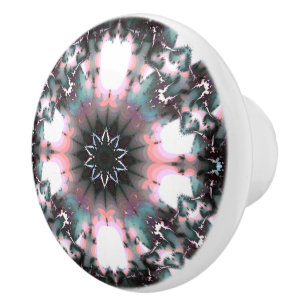 Bouton De Porte En Céramique Gothique Frozen Winter Spider Web