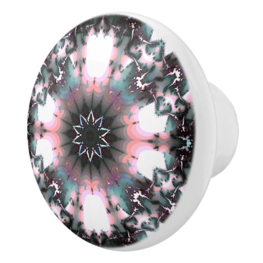 Bouton De Porte En Céramique Gothique Frozen Winter Spider Web (Droite)