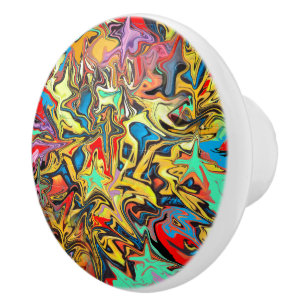 Bouton De Porte En Céramique Graffiti