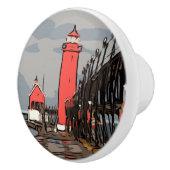 Bouton De Porte En Céramique Grand Haven Light (Droite)