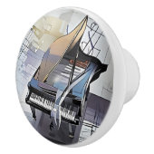 Bouton De Porte En Céramique Grand piano de jazz (Droite)