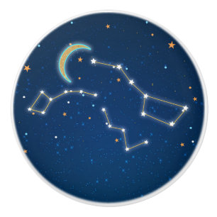 Bouton De Porte En Céramique Grande Ourse Observation des étoiles Constellation
