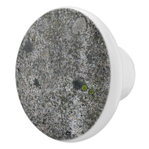 Bouton De Porte En Céramique Granit gris de géologie avec de la mousse