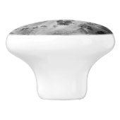 Bouton De Porte En Céramique Granite des Grands Lacs - noir et blanc (Côté)