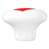 Bouton De Porte En Céramique Graphique d'amour cool, Rouge (Côté)