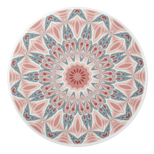 Bouton De Porte En Céramique Grattez moderne Kaleidoscope Mandala art fractal
