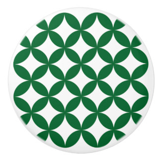 Bouton De Porte En Céramique Green Shippo Round Ceramic Knob