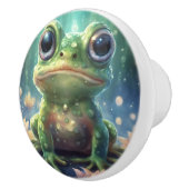 Bouton De Porte En Céramique Grenouille mûre (Droite)