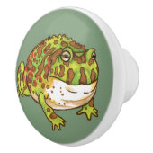 Bouton De Porte En Céramique Grenouilles à cornes (Droite)
