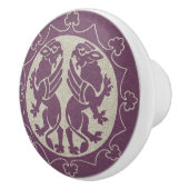 Bouton De Porte En Céramique Griffins médiévaux (Droite)