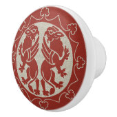 Bouton De Porte En Céramique Griffins médiévaux (Droite)