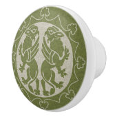 Bouton De Porte En Céramique Griffins médiévaux (Droite)