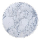 Bouton De Porte En Céramique Gris et blanc (Devant)