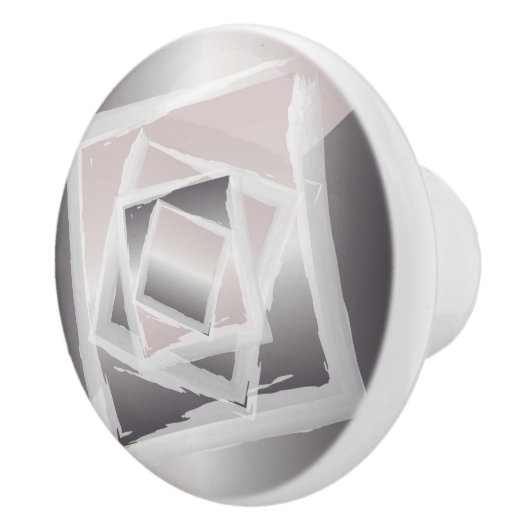 Bouton De Porte En Céramique gris quartz fumé (Droite)