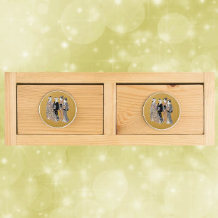Bouton De Porte En Céramique Groupe japonais Vintage de femmes Geisha