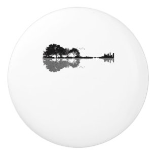 Bouton De Porte En Céramique Guitar Lake Shadow